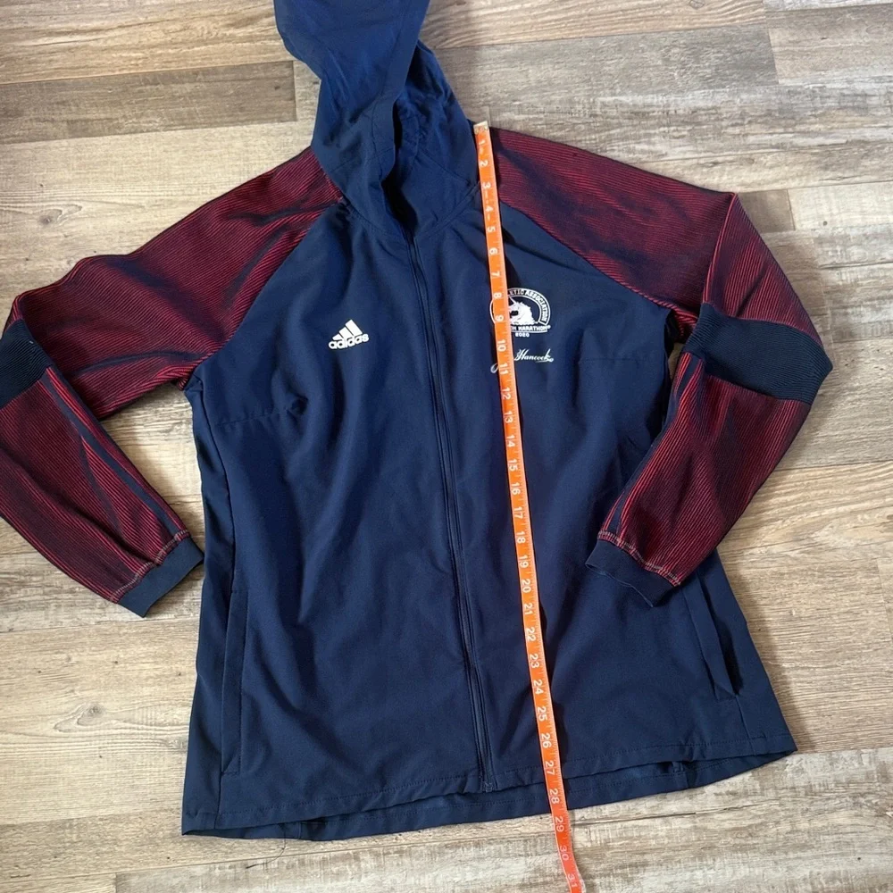 Adidas Blue and Maroon Hooded Jacket size L